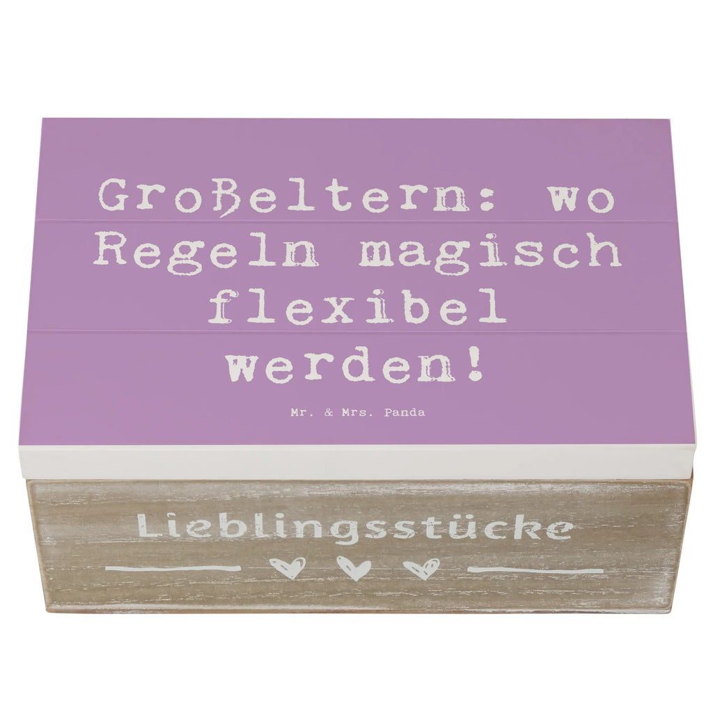 Wooden chest Saying Großeltern: wo Regeln magisch flexibel werden! Dekokiste, XXL, Erinnerungsbox, Geschenkdose, Aufbewahrungsbox, Schatzkiste, Erinnerungskiste, Holzkiste, Truhe, Schatulle, Kiste, Geschenkbox, Familie, Vatertag, Muttertag, Bruder, Schwester, Mama, Papa, Oma, Opa
