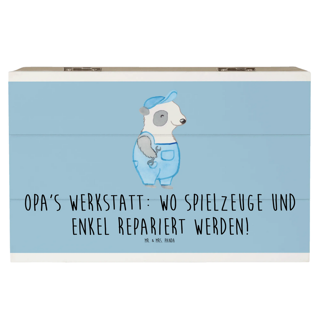 Holzkiste Großeltern Werkstatt XXL, Geschenkdose, Truhe, Erinnerungsbox, Schatzkiste, Holzkiste, Geschenkbox, Aufbewahrungsbox, Erinnerungskiste, Dekokiste, Schatulle, Kiste, Familie, Vatertag, Muttertag, Bruder, Schwester, Mama, Papa, Oma, Opa