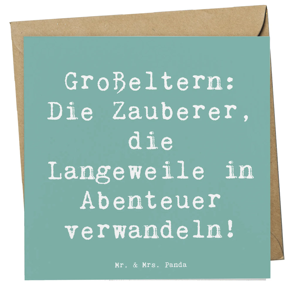 Deluxe Karte Spruch Großeltern Zauberer Hochwertige Grußkarte, Grußkarte, Hochwertige Klappkarte, Einladungskarte, Klappkarte, Karte, Hochzeitskarte, Glückwunschkarte, Geburtstagskarte, Familie, Vatertag, Muttertag, Bruder, Schwester, Mama, Papa, Oma, Opa