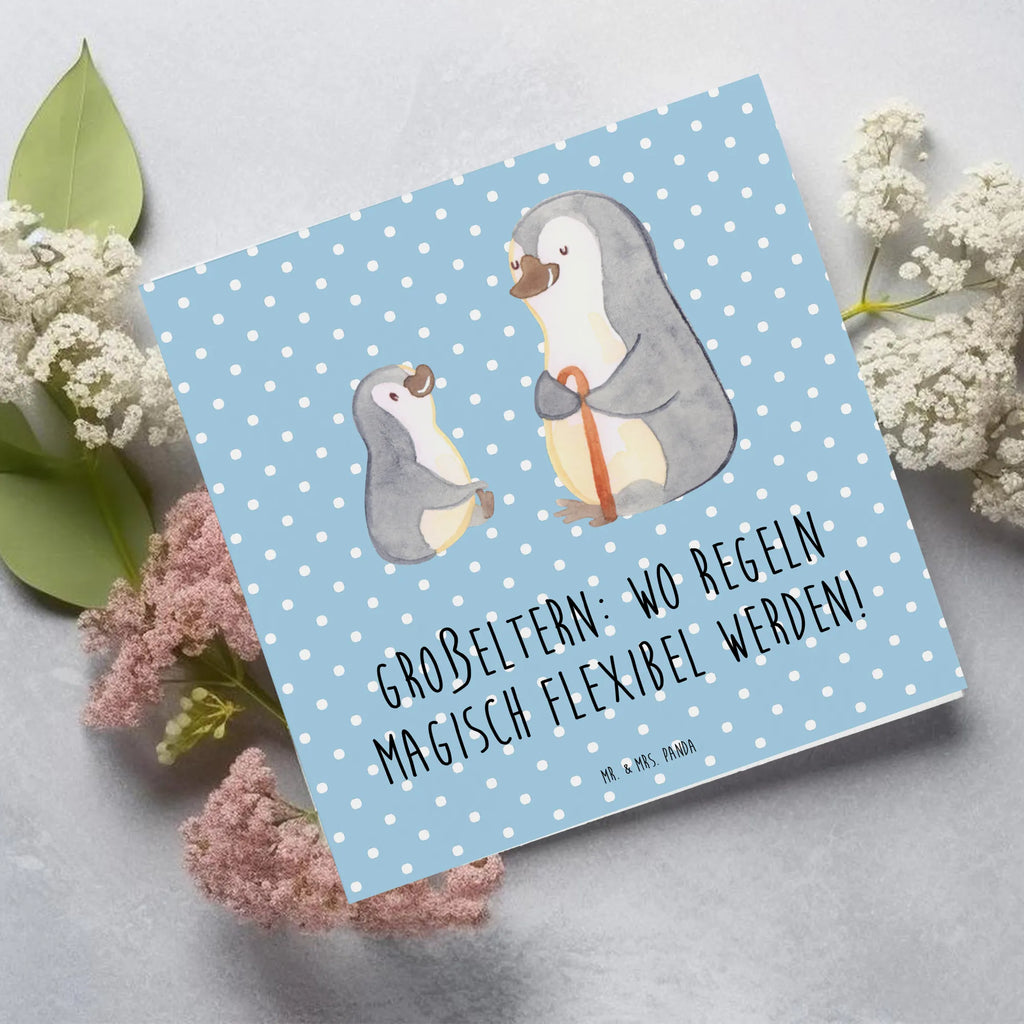 Deluxe Card Großeltern: wo Regeln magisch flexibel werden! Karte, Glückwunschkarte, Einladungskarte, Klappkarte, Hochzeitskarte, Geburtstagskarte, Hochwertige Klappkarte, Grußkarte, Hochwertige Grußkarte, Familie, Vatertag, Muttertag, Bruder, Schwester, Mama, Papa, Oma, Opa