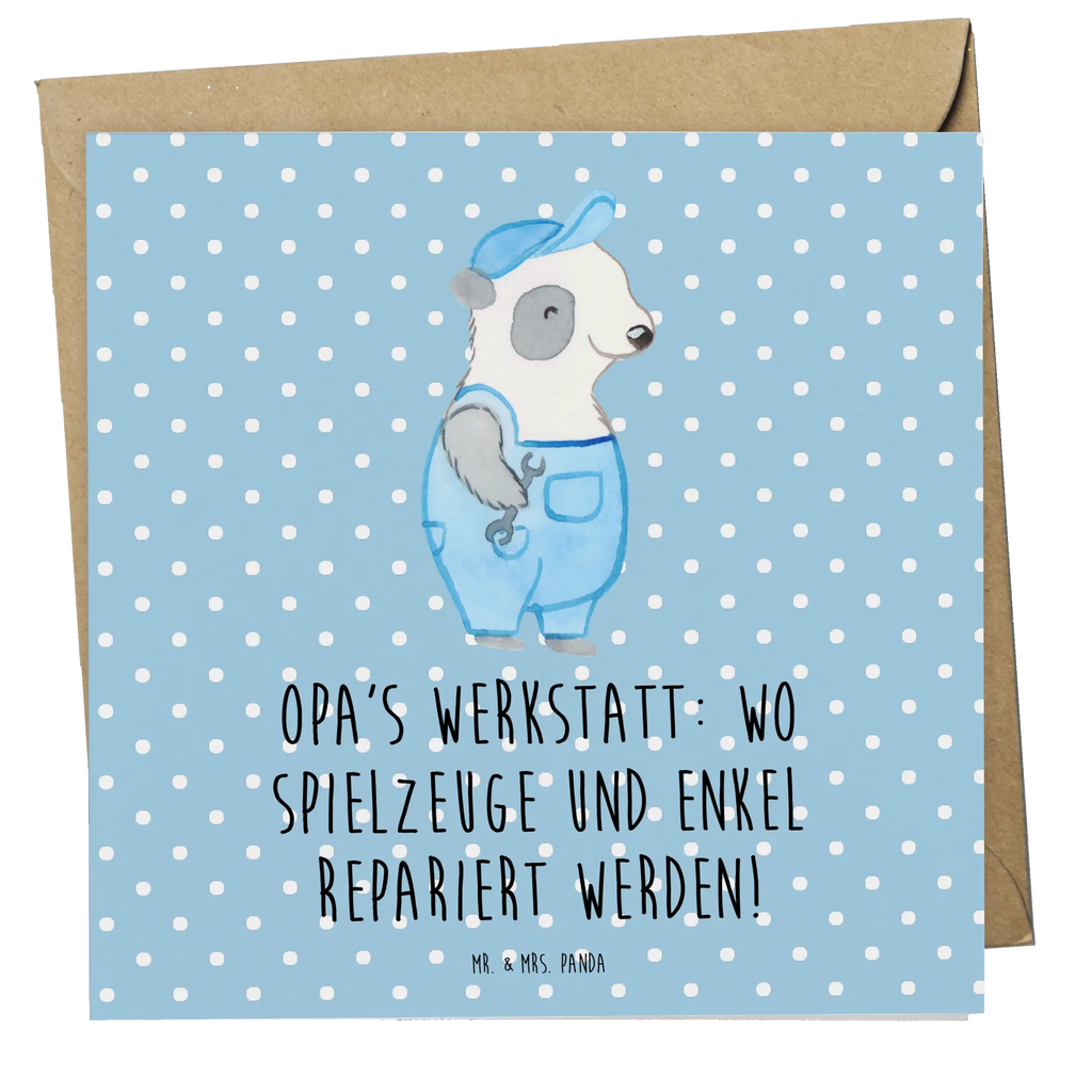 Deluxe Karte Großeltern Werkstatt Hochzeitskarte, Grußkarte, Hochwertige Klappkarte, Hochwertige Grußkarte, Karte, Klappkarte, Geburtstagskarte, Glückwunschkarte, Einladungskarte, Familie, Vatertag, Muttertag, Bruder, Schwester, Mama, Papa, Oma, Opa