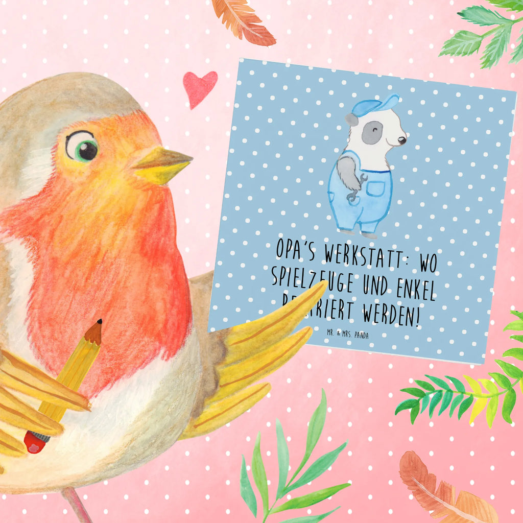 Deluxe Karte Großeltern Werkstatt Hochzeitskarte, Grußkarte, Hochwertige Klappkarte, Hochwertige Grußkarte, Karte, Klappkarte, Geburtstagskarte, Glückwunschkarte, Einladungskarte, Familie, Vatertag, Muttertag, Bruder, Schwester, Mama, Papa, Oma, Opa