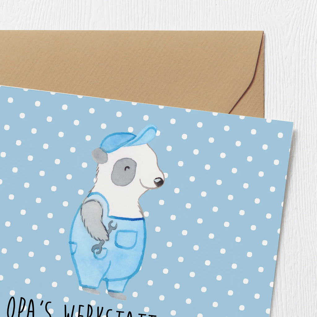 Deluxe Karte Großeltern Werkstatt Hochzeitskarte, Grußkarte, Hochwertige Klappkarte, Hochwertige Grußkarte, Karte, Klappkarte, Geburtstagskarte, Glückwunschkarte, Einladungskarte, Familie, Vatertag, Muttertag, Bruder, Schwester, Mama, Papa, Oma, Opa