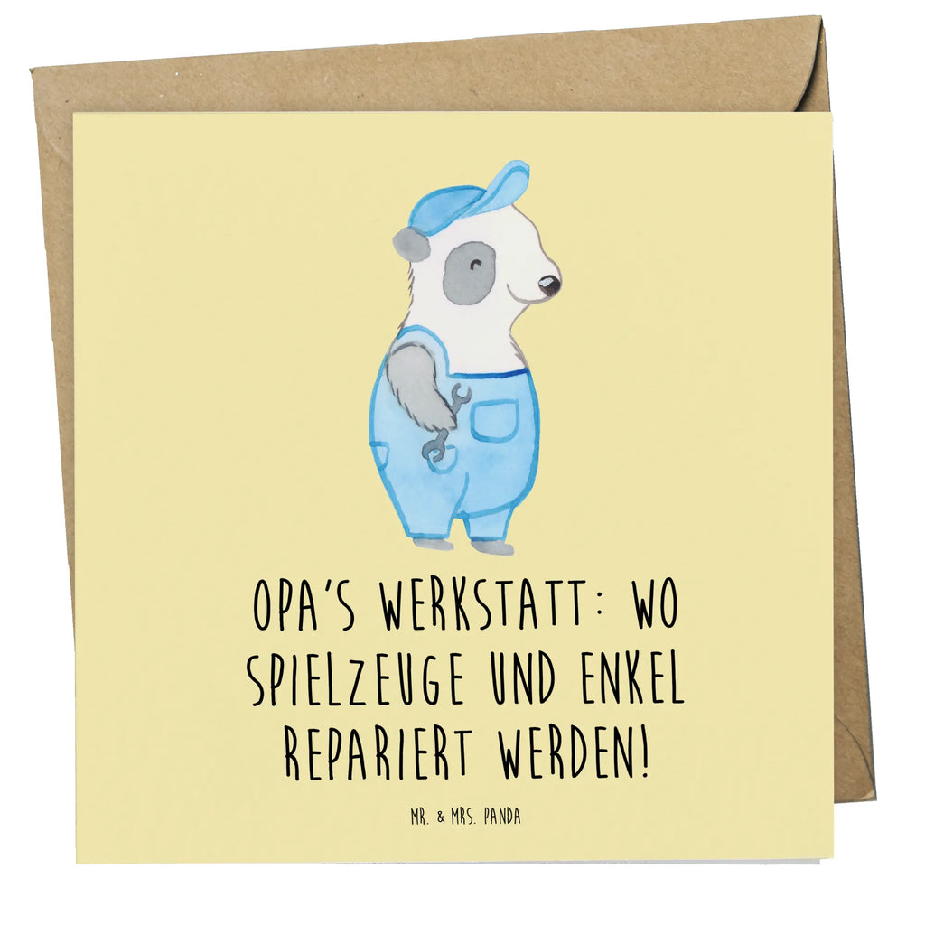 Deluxe Karte Großeltern Werkstatt Hochzeitskarte, Grußkarte, Hochwertige Klappkarte, Hochwertige Grußkarte, Karte, Klappkarte, Geburtstagskarte, Glückwunschkarte, Einladungskarte, Familie, Vatertag, Muttertag, Bruder, Schwester, Mama, Papa, Oma, Opa