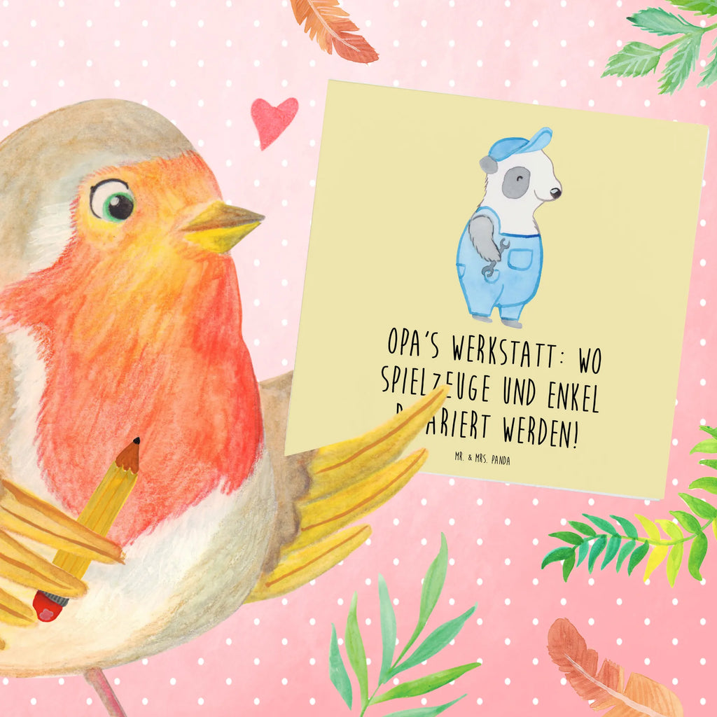 Deluxe Karte Großeltern Werkstatt Hochzeitskarte, Grußkarte, Hochwertige Klappkarte, Hochwertige Grußkarte, Karte, Klappkarte, Geburtstagskarte, Glückwunschkarte, Einladungskarte, Familie, Vatertag, Muttertag, Bruder, Schwester, Mama, Papa, Oma, Opa