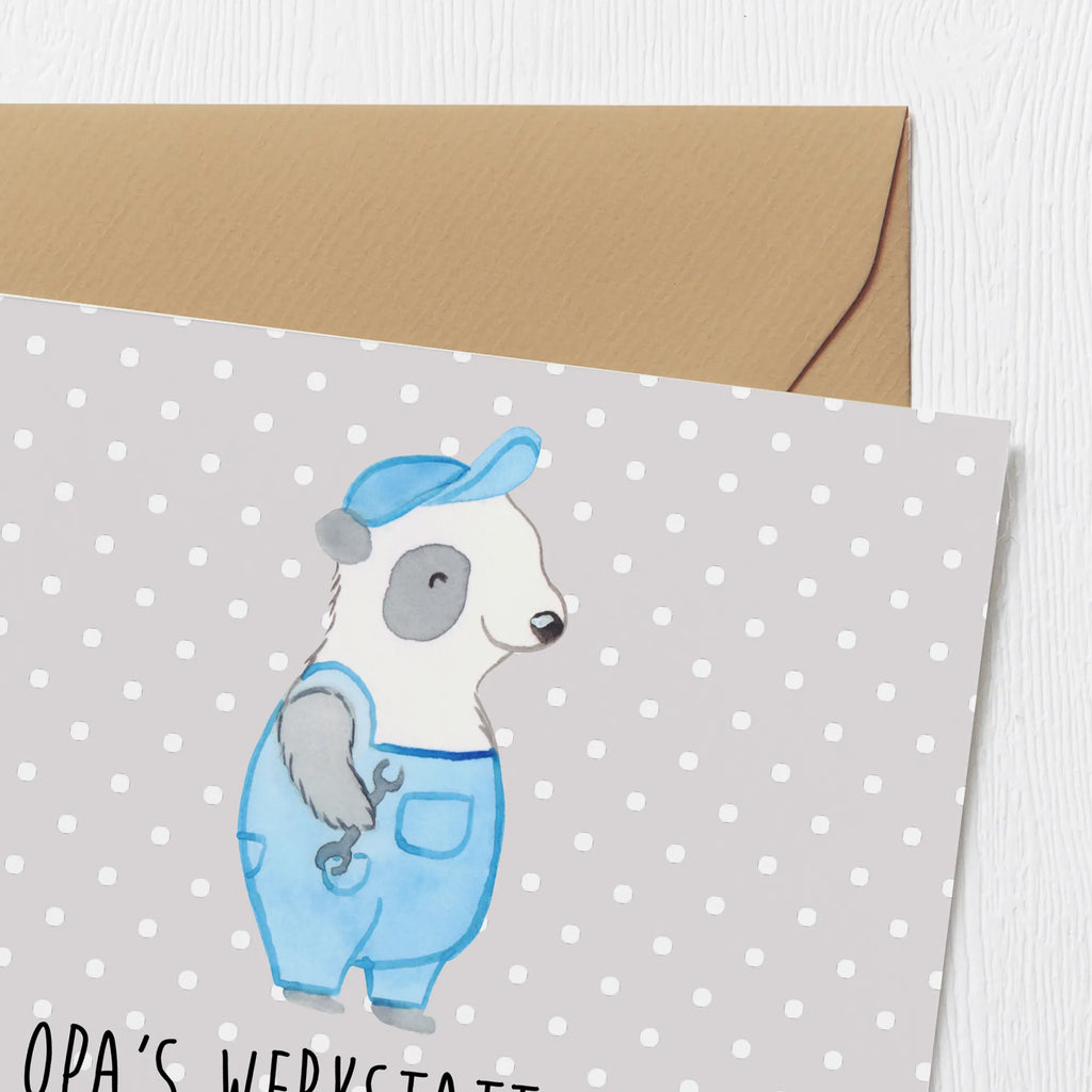 Deluxe Karte Großeltern Werkstatt Hochzeitskarte, Grußkarte, Hochwertige Klappkarte, Hochwertige Grußkarte, Karte, Klappkarte, Geburtstagskarte, Glückwunschkarte, Einladungskarte, Familie, Vatertag, Muttertag, Bruder, Schwester, Mama, Papa, Oma, Opa