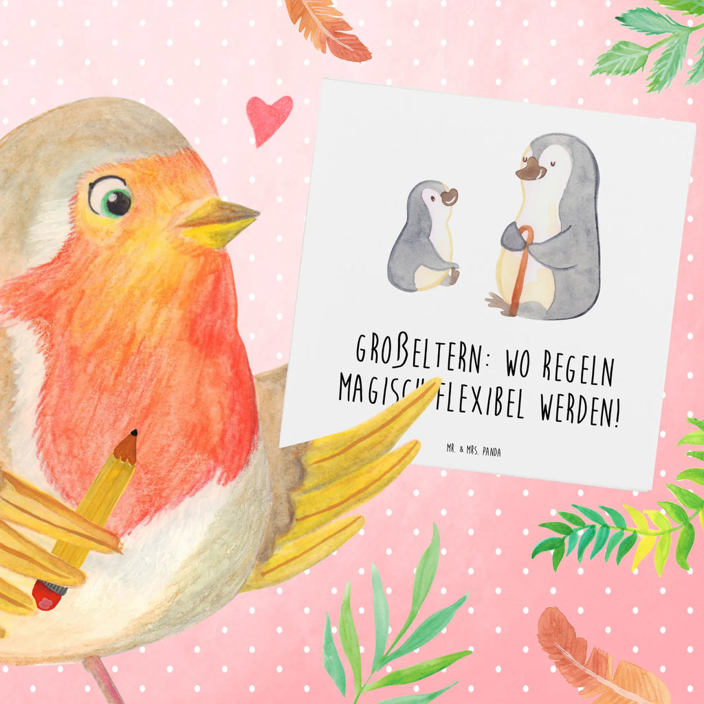 Deluxe Card Großeltern: wo Regeln magisch flexibel werden! Karte, Glückwunschkarte, Einladungskarte, Klappkarte, Hochzeitskarte, Geburtstagskarte, Hochwertige Klappkarte, Grußkarte, Hochwertige Grußkarte, Familie, Vatertag, Muttertag, Bruder, Schwester, Mama, Papa, Oma, Opa