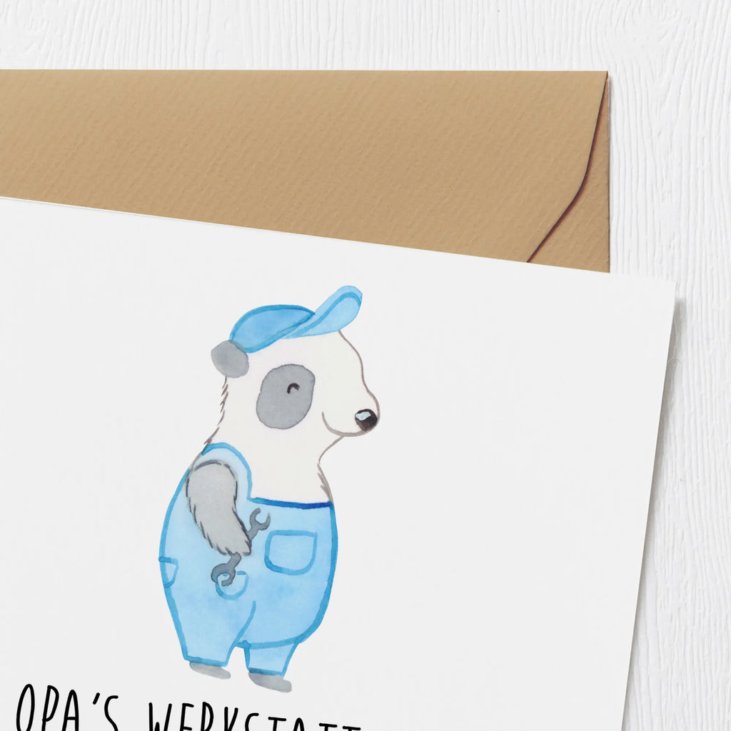 Deluxe Karte Großeltern Werkstatt Hochzeitskarte, Grußkarte, Hochwertige Klappkarte, Hochwertige Grußkarte, Karte, Klappkarte, Geburtstagskarte, Glückwunschkarte, Einladungskarte, Familie, Vatertag, Muttertag, Bruder, Schwester, Mama, Papa, Oma, Opa