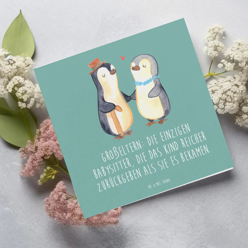 Deluxe Card Großeltern: die einzigen Babysitter, die das Kind reicher zurückgeben als sie es bekamen. Glückwunschkarte, Hochwertige Grußkarte, Karte, Geburtstagskarte, Hochzeitskarte, Einladungskarte, Grußkarte, Hochwertige Klappkarte, Klappkarte, Familie, Vatertag, Muttertag, Bruder, Schwester, Mama, Papa, Oma, Opa