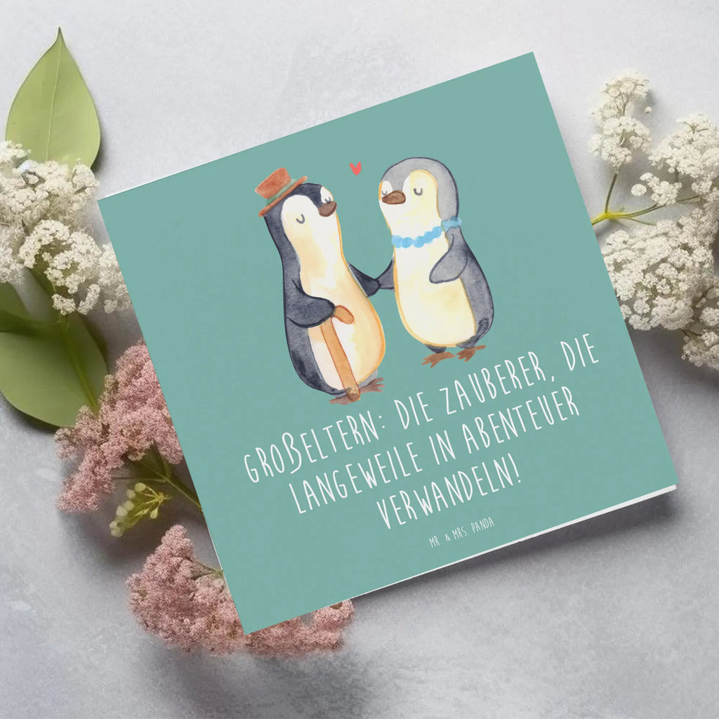 Deluxe Card Großeltern: Die Zauberer, die Langeweile in Abenteuer verwandeln! Einladungskarte, Hochwertige Grußkarte, Hochzeitskarte, Karte, Geburtstagskarte, Grußkarte, Hochwertige Klappkarte, Glückwunschkarte, Klappkarte, Familie, Vatertag, Muttertag, Bruder, Schwester, Mama, Papa, Oma, Opa