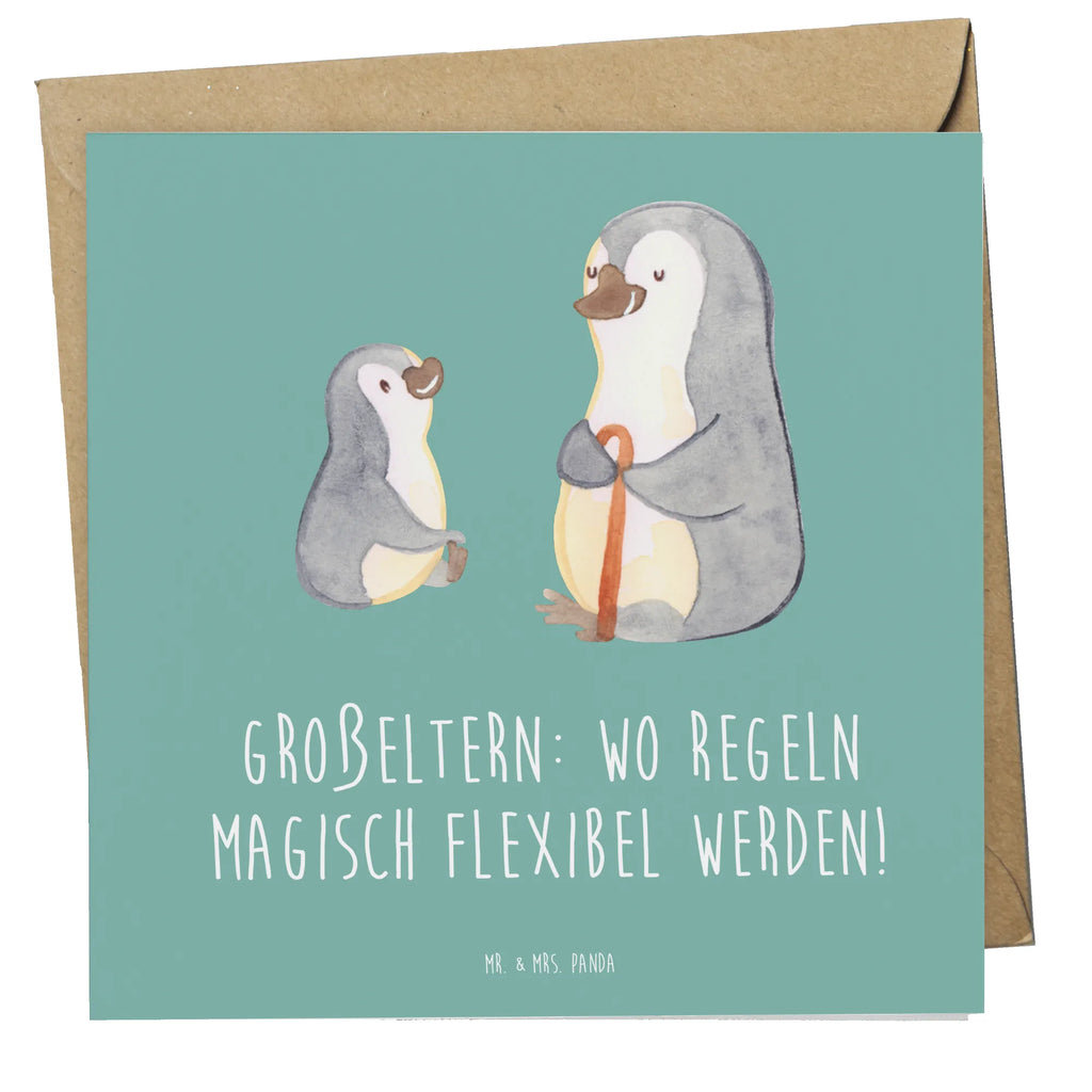 Deluxe Card Großeltern: wo Regeln magisch flexibel werden! Karte, Glückwunschkarte, Einladungskarte, Klappkarte, Hochzeitskarte, Geburtstagskarte, Hochwertige Klappkarte, Grußkarte, Hochwertige Grußkarte, Familie, Vatertag, Muttertag, Bruder, Schwester, Mama, Papa, Oma, Opa