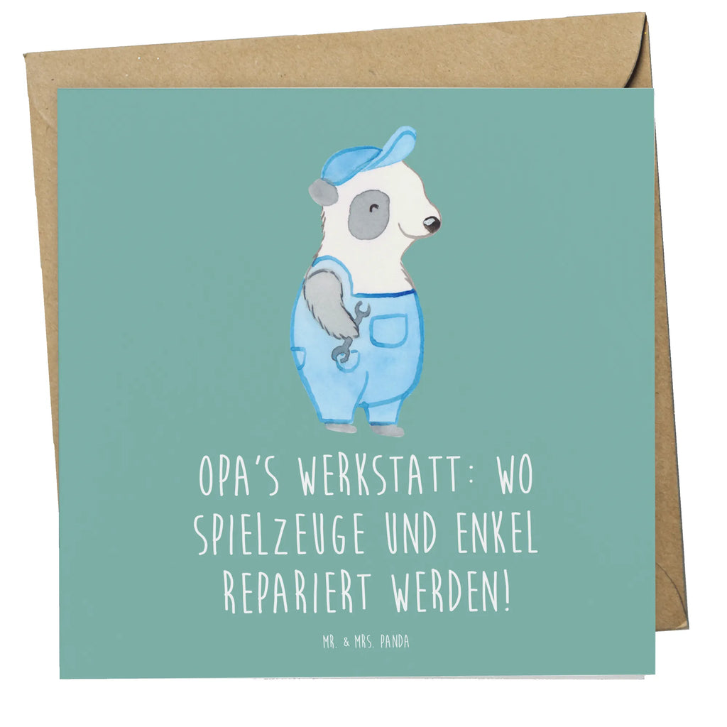 Deluxe Karte Großeltern Werkstatt Hochzeitskarte, Grußkarte, Hochwertige Klappkarte, Hochwertige Grußkarte, Karte, Klappkarte, Geburtstagskarte, Glückwunschkarte, Einladungskarte, Familie, Vatertag, Muttertag, Bruder, Schwester, Mama, Papa, Oma, Opa