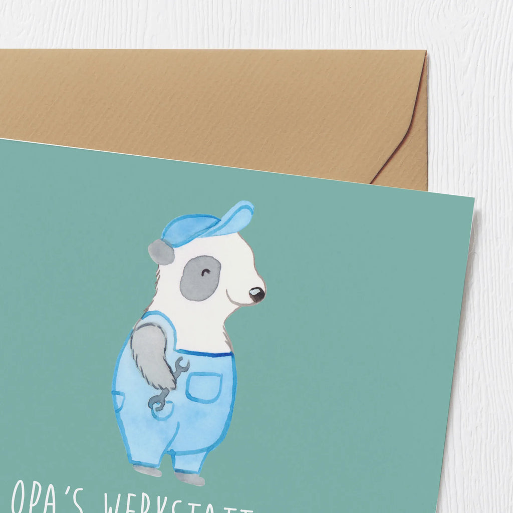 Deluxe Karte Großeltern Werkstatt Hochzeitskarte, Grußkarte, Hochwertige Klappkarte, Hochwertige Grußkarte, Karte, Klappkarte, Geburtstagskarte, Glückwunschkarte, Einladungskarte, Familie, Vatertag, Muttertag, Bruder, Schwester, Mama, Papa, Oma, Opa