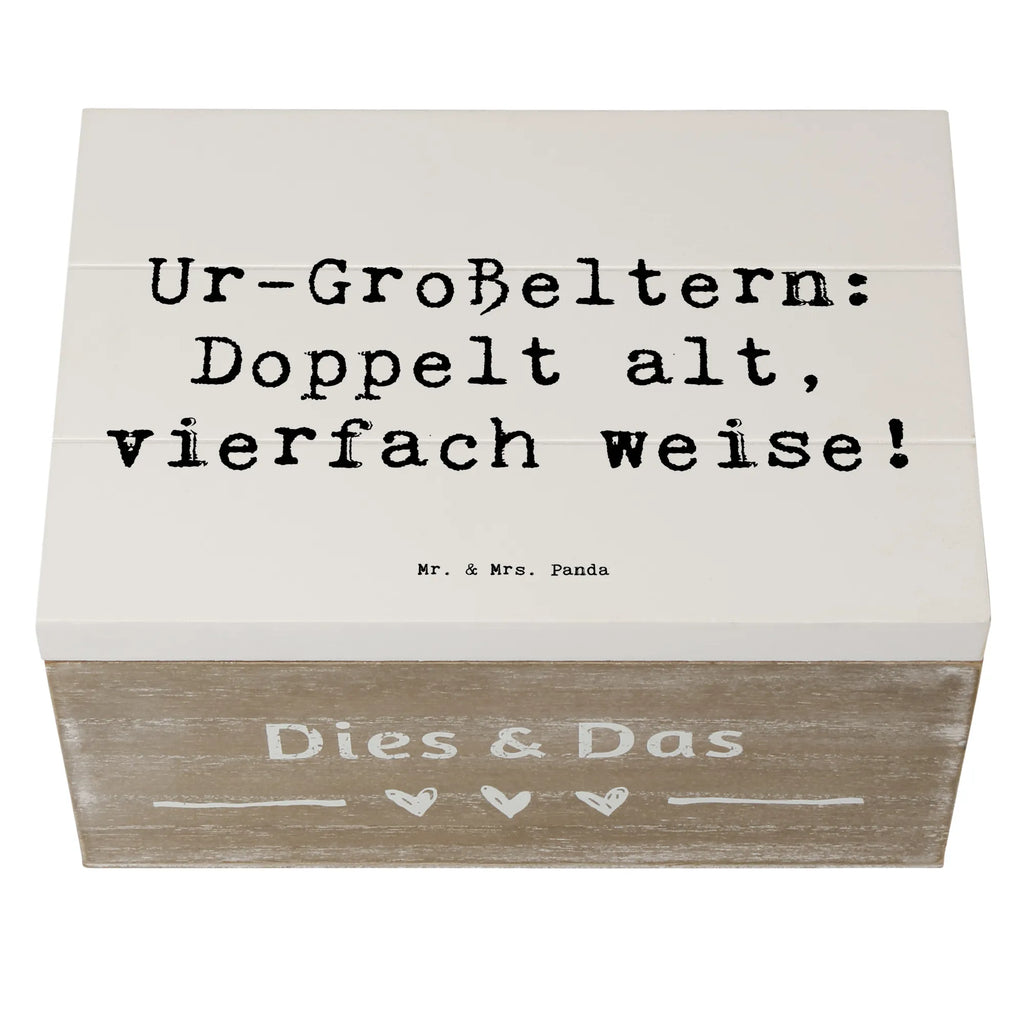 Holzkiste Spruch Ur-Großeltern Weisheit Dekokiste, Schatzkiste, Aufbewahrungsbox, Truhe, Kiste, XXL, Geschenkdose, Schatulle, Erinnerungsbox, Geschenkbox, Erinnerungskiste, Holzkiste, Familie, Vatertag, Muttertag, Bruder, Schwester, Mama, Papa, Oma, Opa