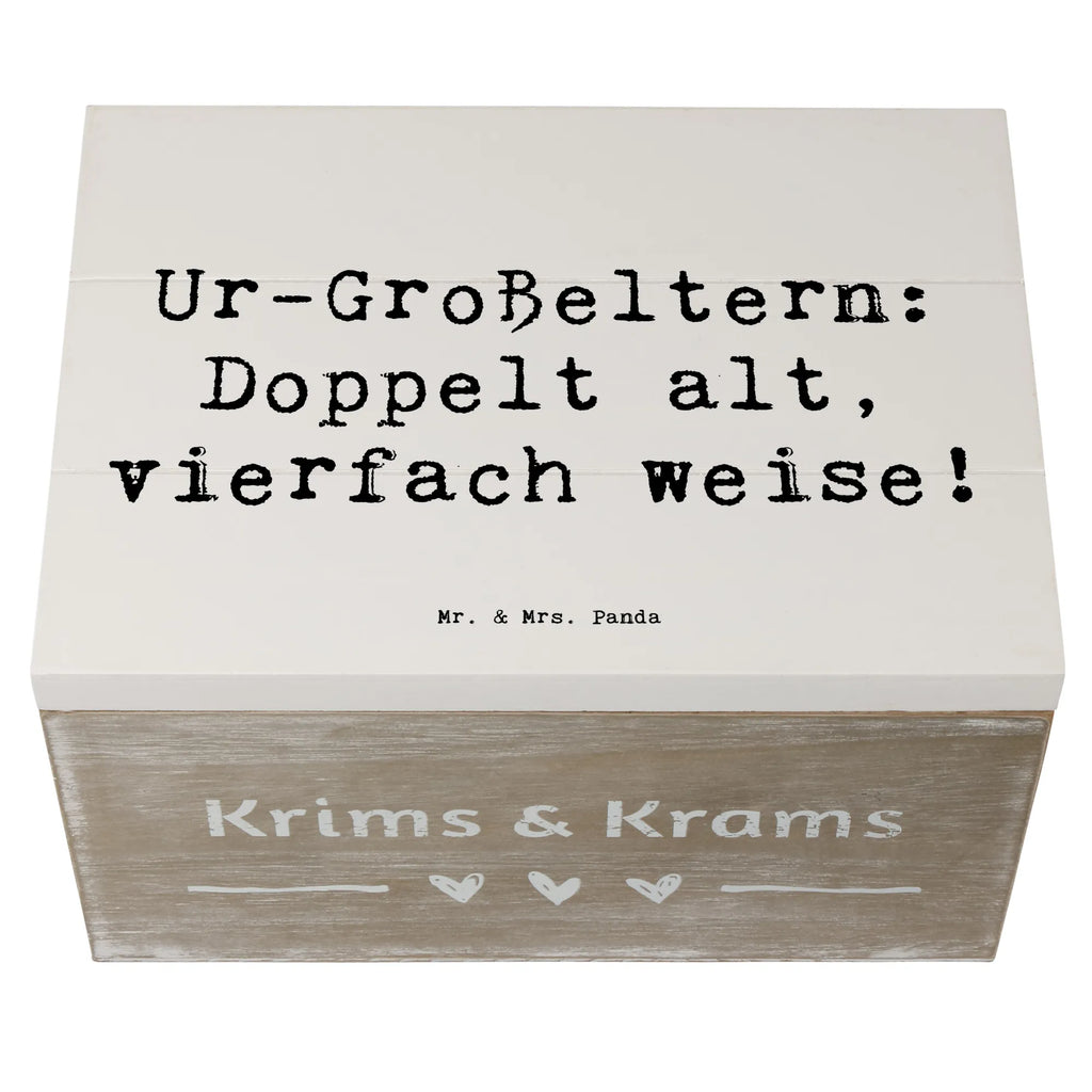 Holzkiste Spruch Ur-Großeltern Weisheit Dekokiste, Schatzkiste, Aufbewahrungsbox, Truhe, Kiste, XXL, Geschenkdose, Schatulle, Erinnerungsbox, Geschenkbox, Erinnerungskiste, Holzkiste, Familie, Vatertag, Muttertag, Bruder, Schwester, Mama, Papa, Oma, Opa