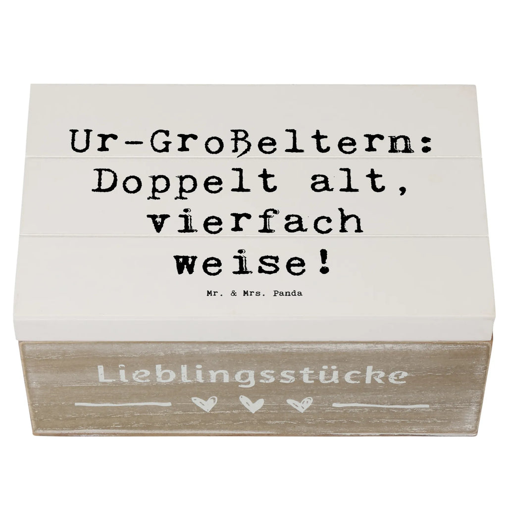 Holzkiste Spruch Ur-Großeltern Weisheit Dekokiste, Schatzkiste, Aufbewahrungsbox, Truhe, Kiste, XXL, Geschenkdose, Schatulle, Erinnerungsbox, Geschenkbox, Erinnerungskiste, Holzkiste, Familie, Vatertag, Muttertag, Bruder, Schwester, Mama, Papa, Oma, Opa