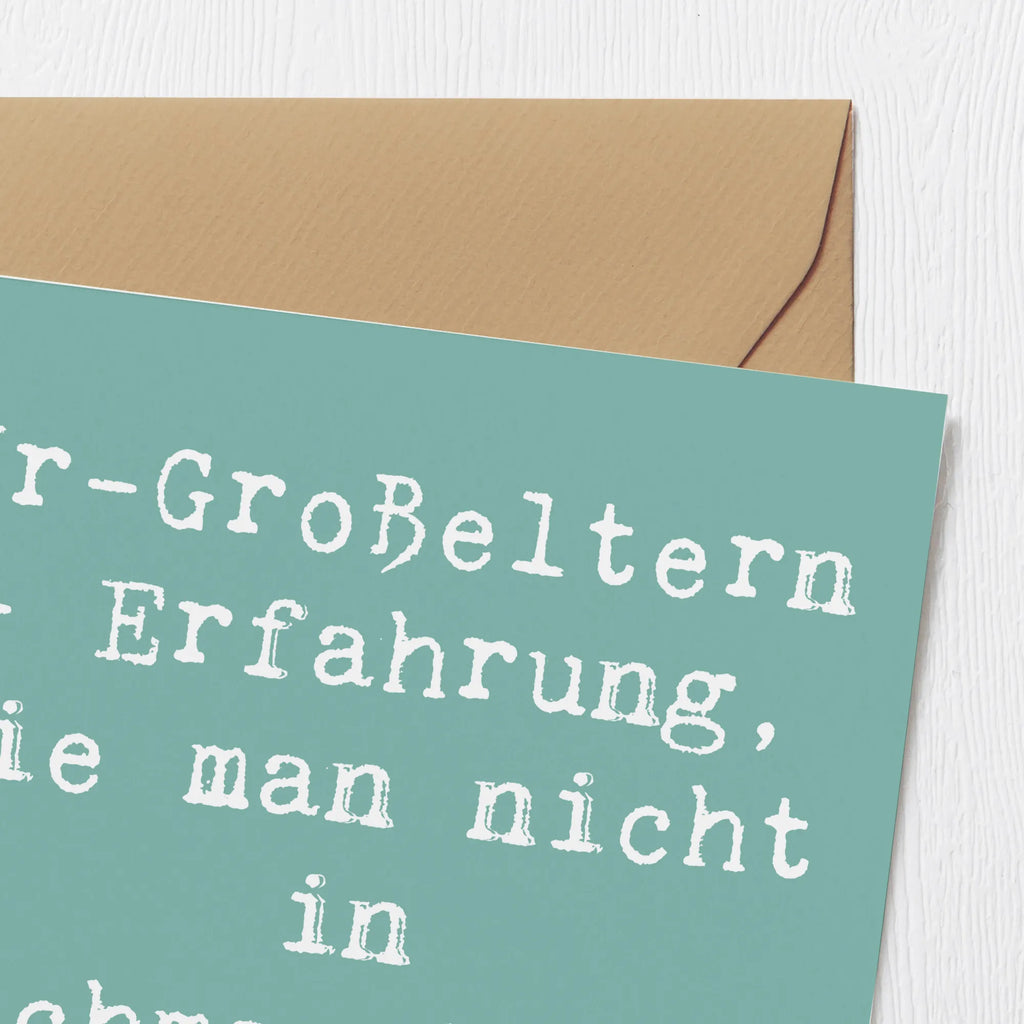 Deluxe Card Saying Ur-Großeltern - Erfahrung, die man nicht in Suchmaschinen finden kann. Karte, Geburtstagskarte, Glückwunschkarte, Hochwertige Grußkarte, Hochwertige Klappkarte, Klappkarte, Hochzeitskarte, Einladungskarte, Grußkarte, Familie, Vatertag, Muttertag, Bruder, Schwester, Mama, Papa, Oma, Opa