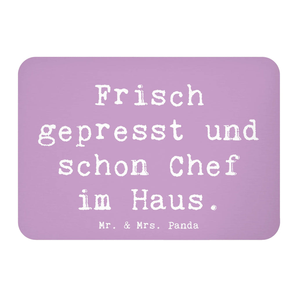 Magnet Saying Frisch gepresst und schon Chef im Haus. Kühlschrankmagnet, Pinnwandmagnet, Souvenir Magnet, Motivmagnete, Dekomagnet, Whiteboard Magnet, Notiz Magnet, Kühlschrank Dekoration, Familie, Vatertag, Muttertag, Bruder, Schwester, Mama, Papa, Oma, Opa