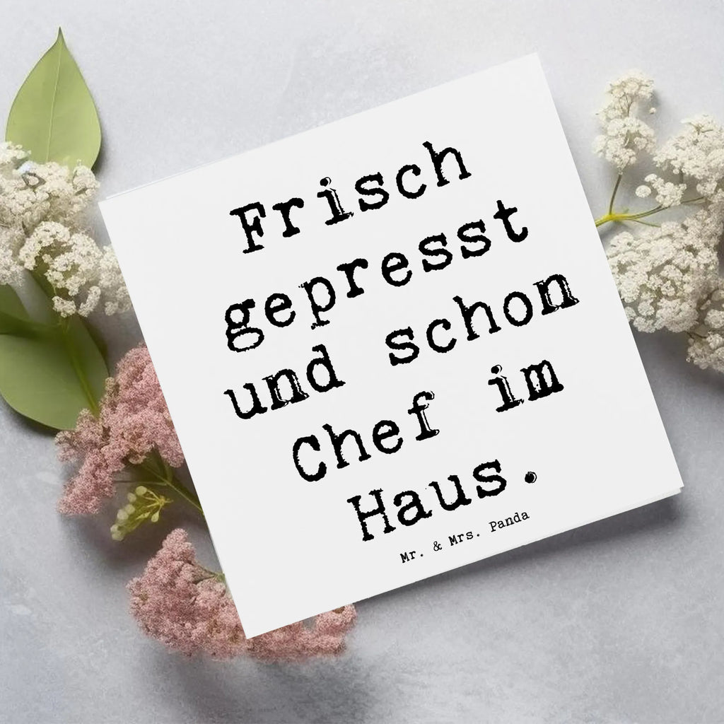 Deluxe Karte Spruch Baby Chef Karte, Hochzeitskarte, Glückwunschkarte, Geburtstagskarte, Hochwertige Grußkarte, Einladungskarte, Hochwertige Klappkarte, Grußkarte, Klappkarte, Familie, Vatertag, Muttertag, Bruder, Schwester, Mama, Papa, Oma, Opa