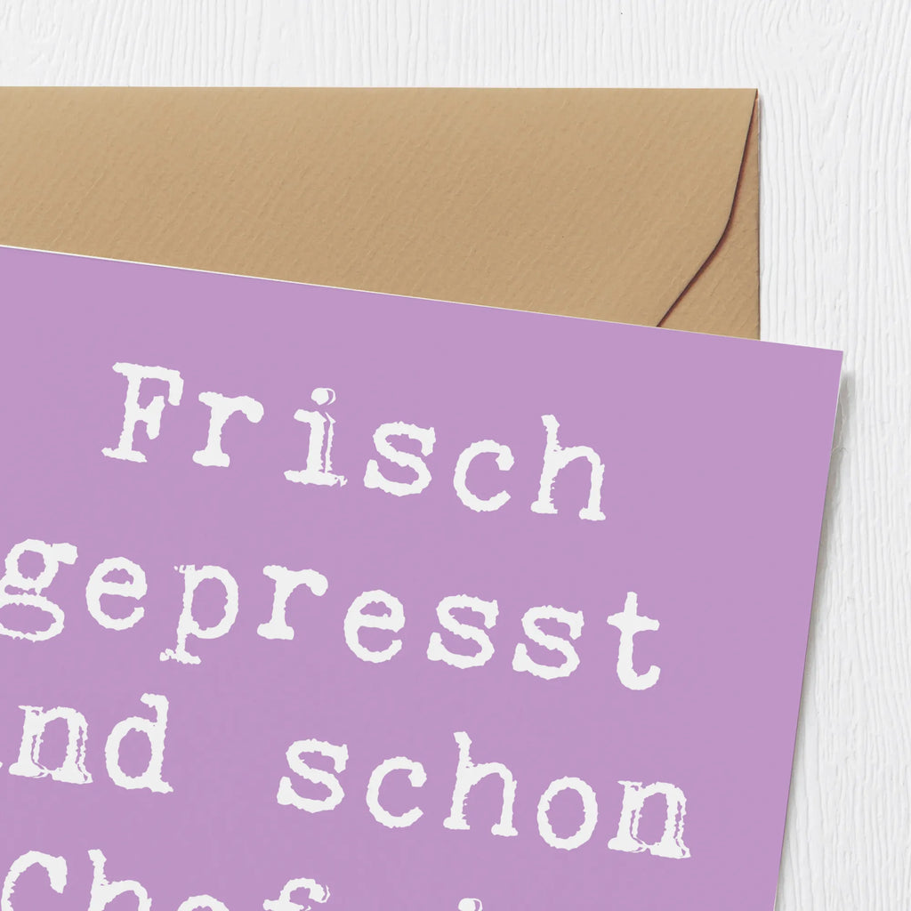Deluxe Karte Spruch Baby Chef Karte, Hochzeitskarte, Glückwunschkarte, Geburtstagskarte, Hochwertige Grußkarte, Einladungskarte, Hochwertige Klappkarte, Grußkarte, Klappkarte, Familie, Vatertag, Muttertag, Bruder, Schwester, Mama, Papa, Oma, Opa