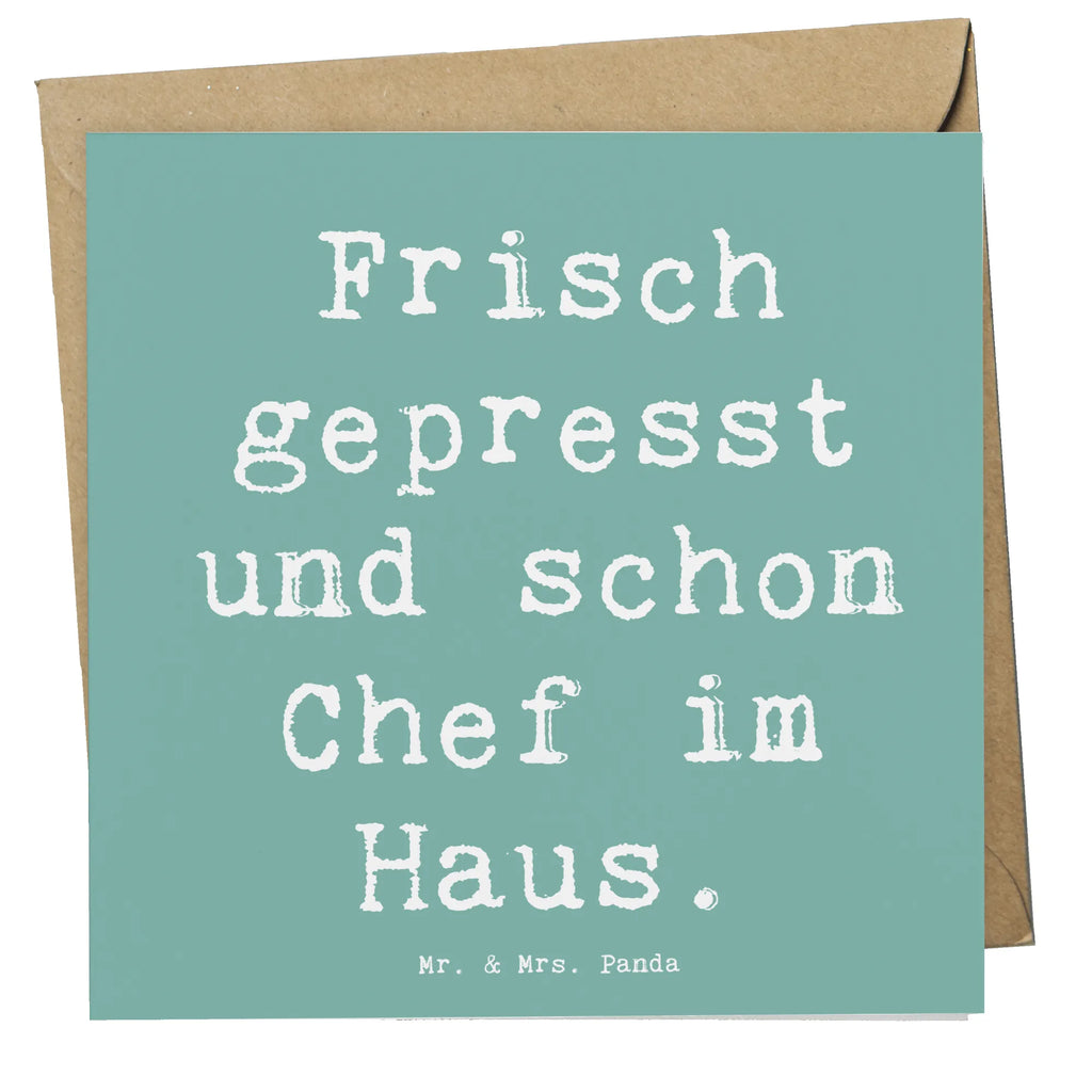 Deluxe Karte Spruch Baby Chef Karte, Hochzeitskarte, Glückwunschkarte, Geburtstagskarte, Hochwertige Grußkarte, Einladungskarte, Hochwertige Klappkarte, Grußkarte, Klappkarte, Familie, Vatertag, Muttertag, Bruder, Schwester, Mama, Papa, Oma, Opa