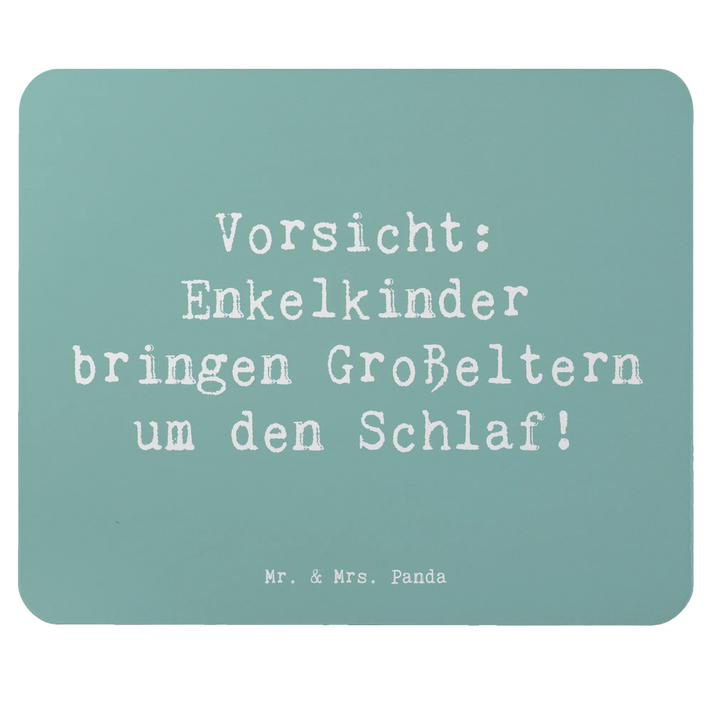 Mouse mat Saying Vorsicht: Enkelkinder bringen Großeltern um den Schlaf! Mousepad, Computer zubehör, Büroausstattung, PC Zubehör, Arbeitszimmer, Mauspad, Einzigartiges Mauspad, Designer Mauspad, Mausunterlage, Mauspad Büro, Familie, Vatertag, Muttertag, Bruder, Schwester, Mama, Papa, Oma, Opa