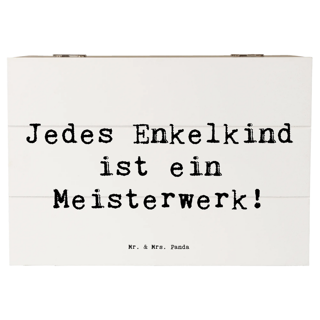 Holzkiste Spruch Enkelkinder Meisterwerk Dekokiste, Kiste, Holzkiste, XXL, Truhe, Schatzkiste, Schatulle, Erinnerungsbox, Geschenkdose, Aufbewahrungsbox, Geschenkbox, Erinnerungskiste, Familie, Vatertag, Muttertag, Bruder, Schwester, Mama, Papa, Oma, Opa