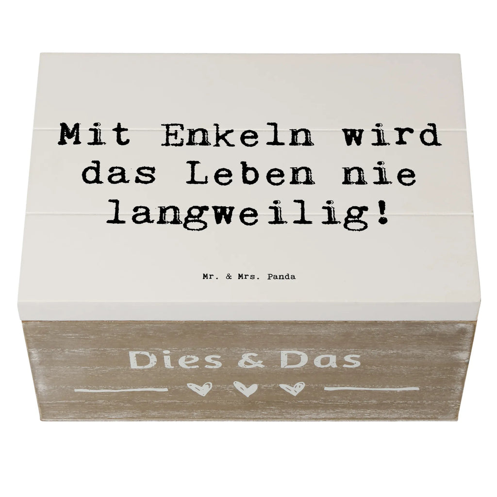 Holzkiste Spruch Enkelkinder Abenteuer Erinnerungskiste, Dekokiste, Schatulle, Aufbewahrungsbox, Geschenkdose, XXL, Truhe, Geschenkbox, Holzkiste, Erinnerungsbox, Schatzkiste, Kiste, Familie, Vatertag, Muttertag, Bruder, Schwester, Mama, Papa, Oma, Opa