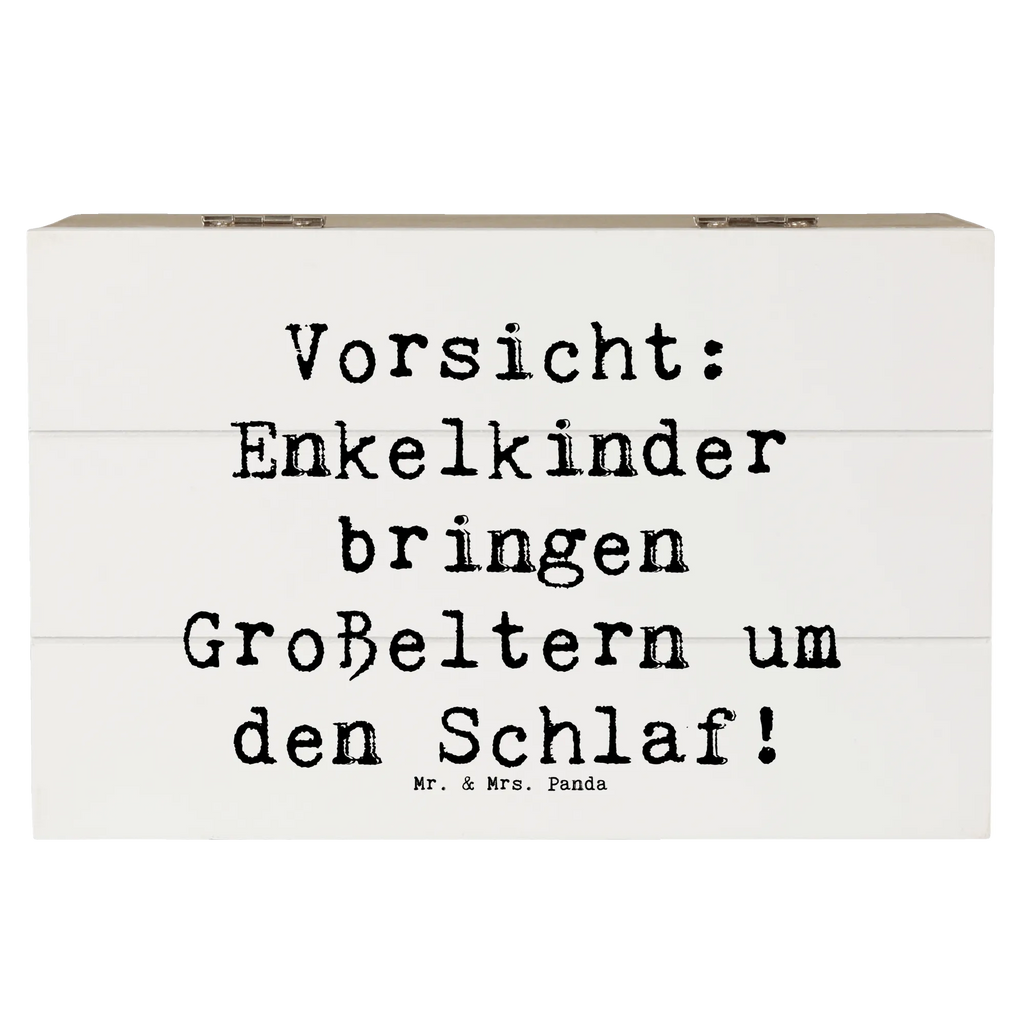 Holzkiste Spruch Enkelkinder XXL, Erinnerungskiste, Schatzkiste, Schatulle, Aufbewahrungsbox, Geschenkbox, Erinnerungsbox, Truhe, Kiste, Dekokiste, Geschenkdose, Holzkiste, Familie, Vatertag, Muttertag, Bruder, Schwester, Mama, Papa, Oma, Opa