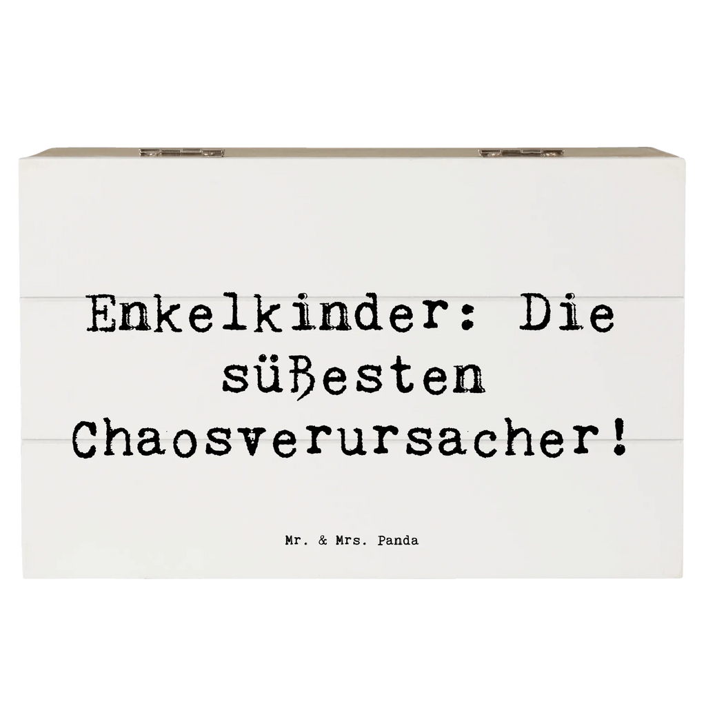 Holzkiste Spruch Enkelkinder: Die süßesten Chaosverursacher! Schatulle, Schatzkiste, Holzkiste, Kiste, Geschenkdose, Dekokiste, Aufbewahrungsbox, Erinnerungskiste, Geschenkbox, XXL, Truhe, Erinnerungsbox, Familie, Vatertag, Muttertag, Bruder, Schwester, Mama, Papa, Oma, Opa