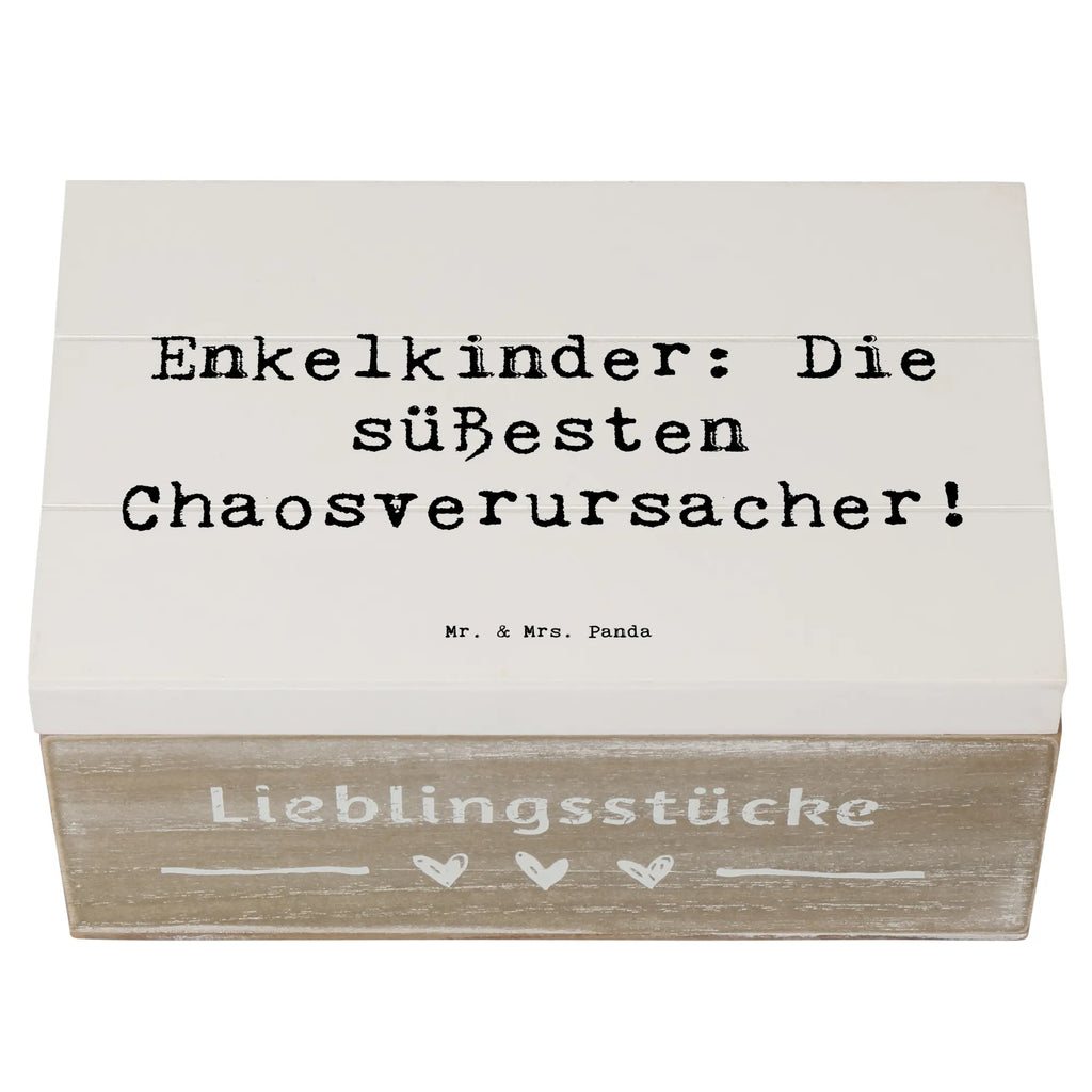 Holzkiste Spruch Enkelkinder: Die süßesten Chaosverursacher! Schatulle, Schatzkiste, Holzkiste, Kiste, Geschenkdose, Dekokiste, Aufbewahrungsbox, Erinnerungskiste, Geschenkbox, XXL, Truhe, Erinnerungsbox, Familie, Vatertag, Muttertag, Bruder, Schwester, Mama, Papa, Oma, Opa