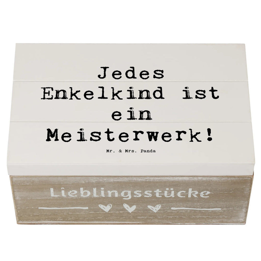 Holzkiste Spruch Enkelkinder Meisterwerk Dekokiste, Kiste, Holzkiste, XXL, Truhe, Schatzkiste, Schatulle, Erinnerungsbox, Geschenkdose, Aufbewahrungsbox, Geschenkbox, Erinnerungskiste, Familie, Vatertag, Muttertag, Bruder, Schwester, Mama, Papa, Oma, Opa