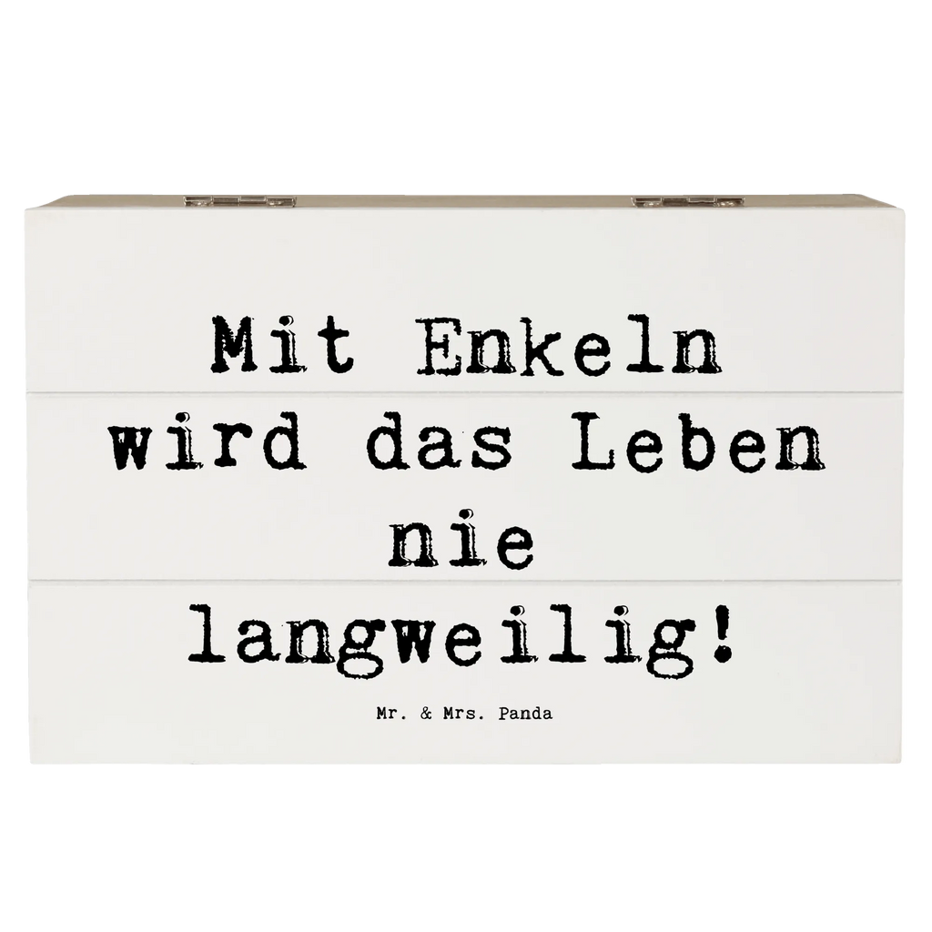 Holzkiste Spruch Enkelkinder Abenteuer Erinnerungskiste, Dekokiste, Schatulle, Aufbewahrungsbox, Geschenkdose, XXL, Truhe, Geschenkbox, Holzkiste, Erinnerungsbox, Schatzkiste, Kiste, Familie, Vatertag, Muttertag, Bruder, Schwester, Mama, Papa, Oma, Opa