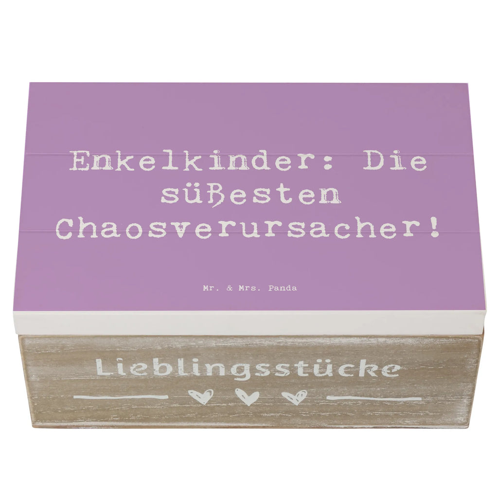 Holzkiste Spruch Enkelkinder: Die süßesten Chaosverursacher! Schatulle, Schatzkiste, Holzkiste, Kiste, Geschenkdose, Dekokiste, Aufbewahrungsbox, Erinnerungskiste, Geschenkbox, XXL, Truhe, Erinnerungsbox, Familie, Vatertag, Muttertag, Bruder, Schwester, Mama, Papa, Oma, Opa