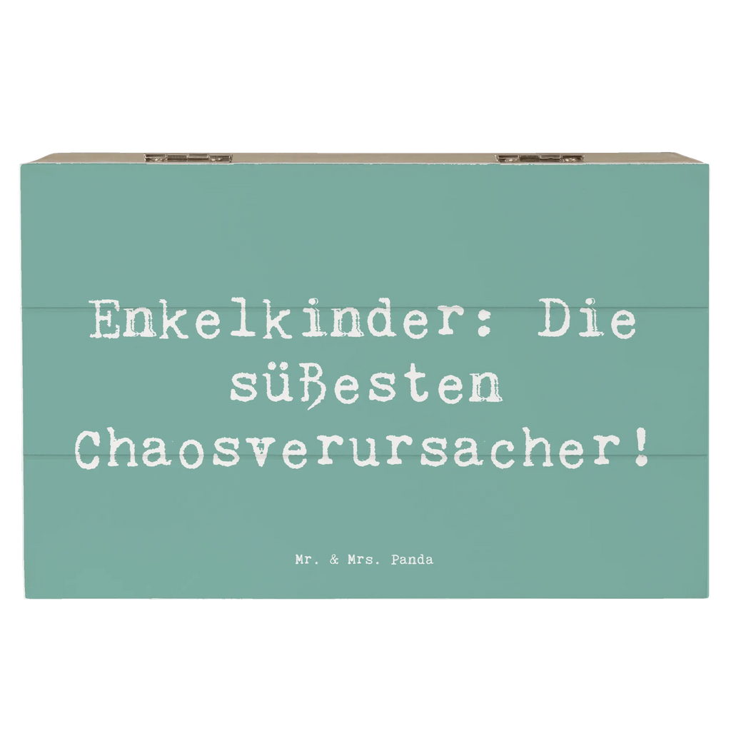Holzkiste Spruch Enkelkinder: Die süßesten Chaosverursacher! Schatulle, Schatzkiste, Holzkiste, Kiste, Geschenkdose, Dekokiste, Aufbewahrungsbox, Erinnerungskiste, Geschenkbox, XXL, Truhe, Erinnerungsbox, Familie, Vatertag, Muttertag, Bruder, Schwester, Mama, Papa, Oma, Opa