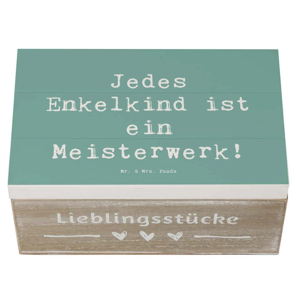 Holzkiste Spruch Enkelkinder Meisterwerk Dekokiste, Kiste, Holzkiste, XXL, Truhe, Schatzkiste, Schatulle, Erinnerungsbox, Geschenkdose, Aufbewahrungsbox, Geschenkbox, Erinnerungskiste, Familie, Vatertag, Muttertag, Bruder, Schwester, Mama, Papa, Oma, Opa