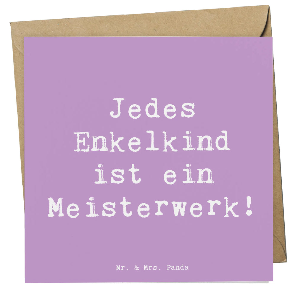 Deluxe Karte Spruch Enkelkinder Meisterwerk Geburtstagskarte, Klappkarte, Hochzeitskarte, Glückwunschkarte, Karte, Hochwertige Klappkarte, Einladungskarte, Grußkarte, Hochwertige Grußkarte, Familie, Vatertag, Muttertag, Bruder, Schwester, Mama, Papa, Oma, Opa