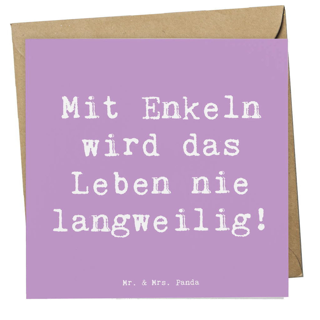 Deluxe Karte Spruch Enkelkinder Abenteuer Grußkarte, Hochwertige Grußkarte, Geburtstagskarte, Klappkarte, Hochzeitskarte, Karte, Einladungskarte, Hochwertige Klappkarte, Glückwunschkarte, Familie, Vatertag, Muttertag, Bruder, Schwester, Mama, Papa, Oma, Opa