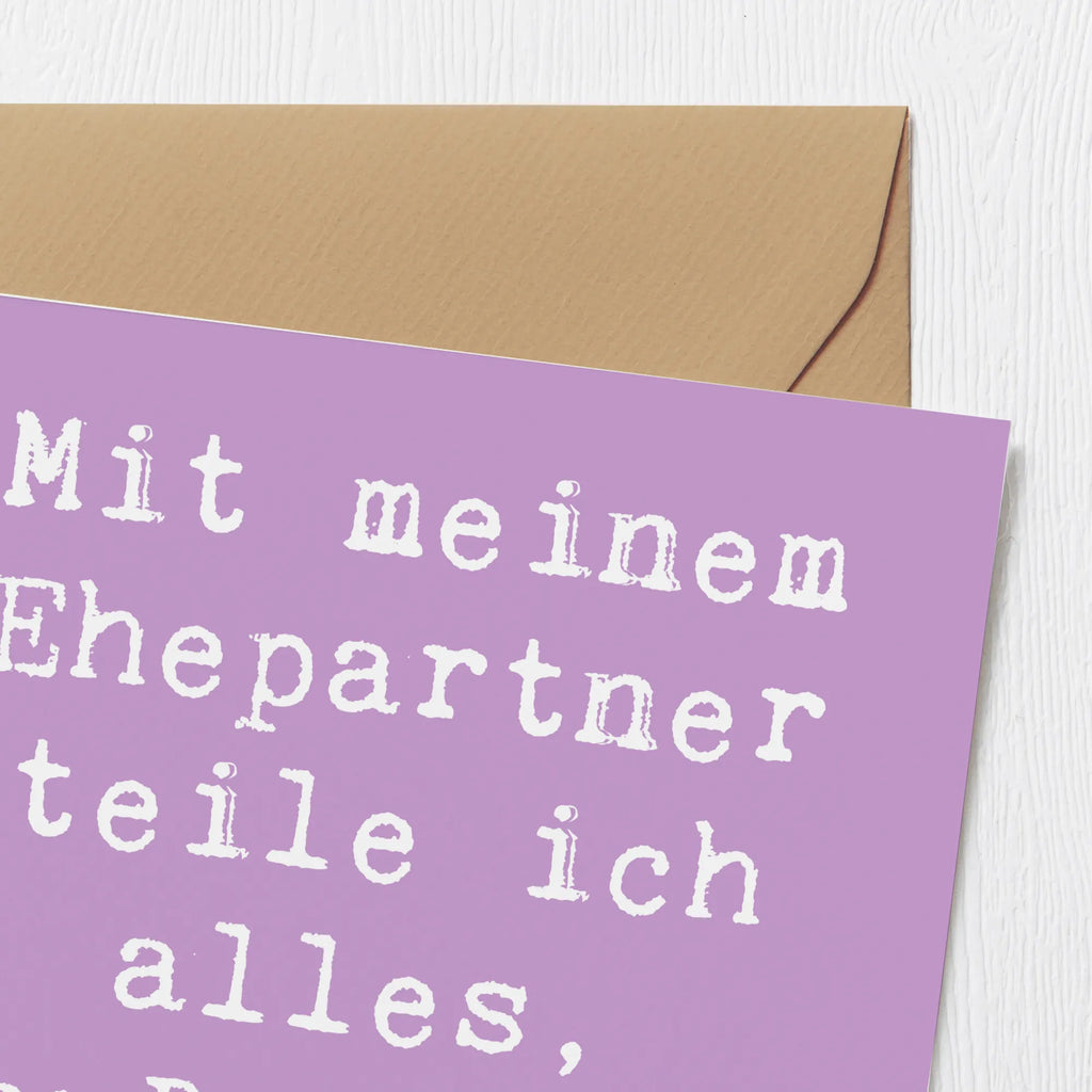 Deluxe Karte Spruch Ehepartner Dessert Hochwertige Klappkarte, Karte, Grußkarte, Glückwunschkarte, Klappkarte, Einladungskarte, Hochwertige Grußkarte, Hochzeitskarte, Geburtstagskarte, Familie, Vatertag, Muttertag, Bruder, Schwester, Mama, Papa, Oma, Opa
