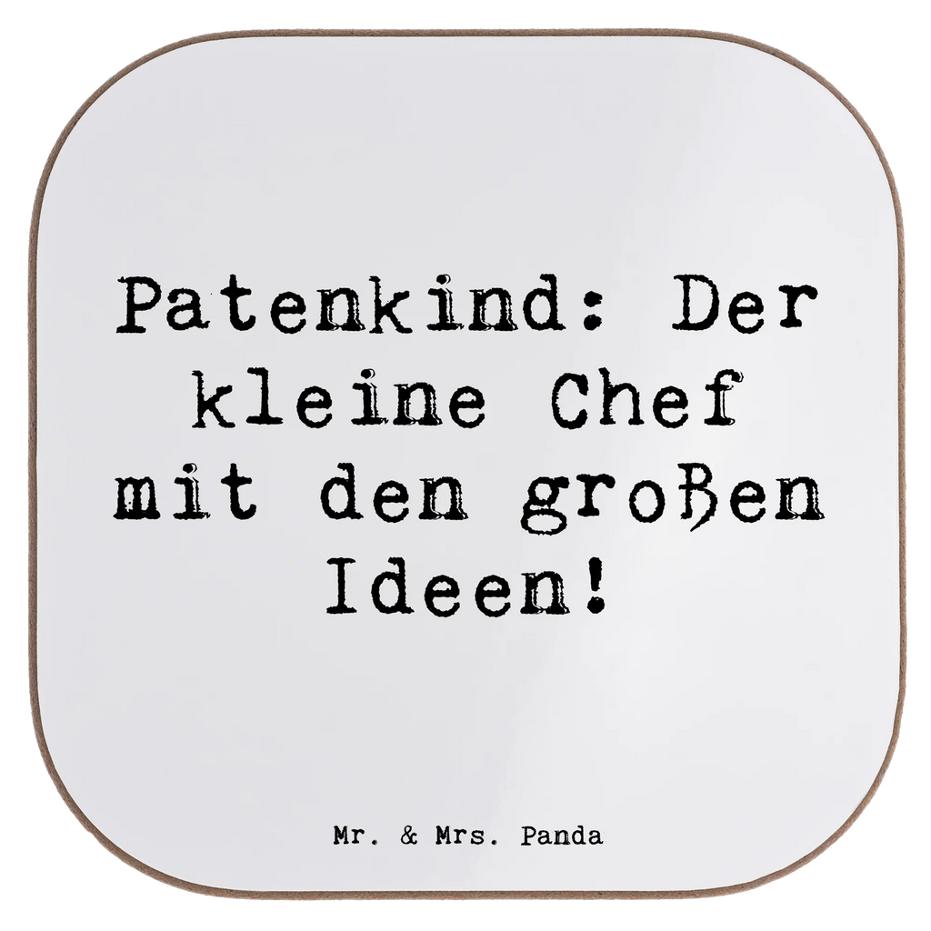 Square coaster Saying Patenkind: Der kleine Chef mit den großen Ideen! Untersetzer Gläser, Glasuntersetzer, Bierdeckel, Untersetzer für Gläser, Getränkeuntersetzer, Untersetzer Design, Holzuntersetzer, Tassen Untersetzer, Untersetzer Holz, Korkuntersetzer, Untersetzer aus Holz, Untersetzer, Familie, Vatertag, Muttertag, Bruder, Schwester, Mama, Papa, Oma, Opa