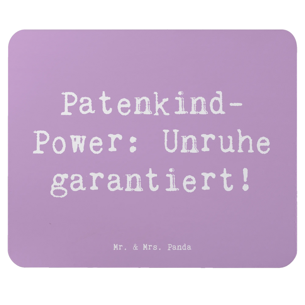 Mouse mat Saying Patenkind-Power: Unruhe garantiert! Mousepad, Computer zubehör, Büroausstattung, PC Zubehör, Arbeitszimmer, Mauspad, Einzigartiges Mauspad, Designer Mauspad, Mausunterlage, Mauspad Büro, Familie, Vatertag, Muttertag, Bruder, Schwester, Mama, Papa, Oma, Opa