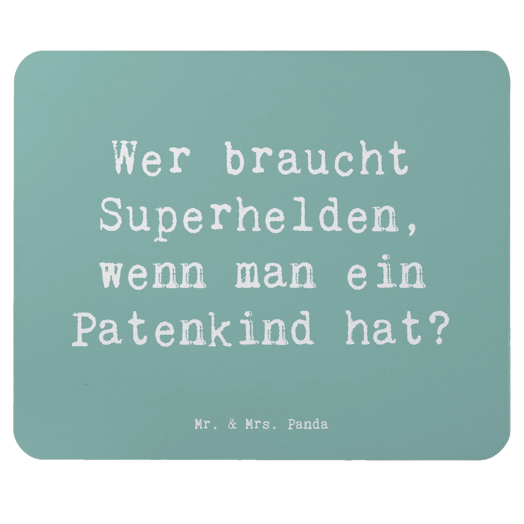 Mouse mat Saying Wer braucht Superhelden, wenn man ein Patenkind hat? Mousepad, Computer zubehör, Büroausstattung, PC Zubehör, Arbeitszimmer, Mauspad, Einzigartiges Mauspad, Designer Mauspad, Mausunterlage, Mauspad Büro, Familie, Vatertag, Muttertag, Bruder, Schwester, Mama, Papa, Oma, Opa