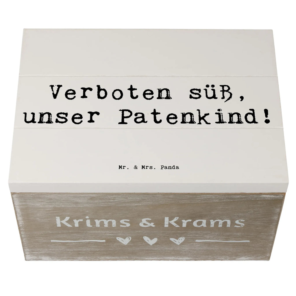 Holzkiste Spruch Verboten süß Patenkind Dekokiste, Aufbewahrungsbox, Geschenkdose, Schatulle, Geschenkbox, Holzkiste, Erinnerungsbox, Schatzkiste, Erinnerungskiste, XXL, Truhe, Kiste, Familie, Vatertag, Muttertag, Bruder, Schwester, Mama, Papa, Oma, Opa