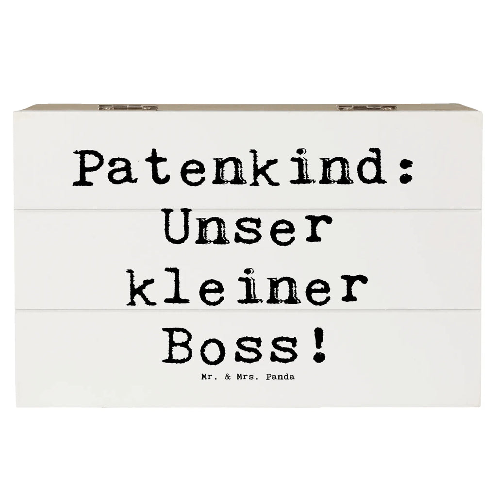 Holzkiste Spruch Patenkind Boss Aufbewahrungsbox, Kiste, Schatulle, Schatzkiste, Geschenkdose, Truhe, Holzkiste, Erinnerungskiste, XXL, Dekokiste, Geschenkbox, Erinnerungsbox, Familie, Vatertag, Muttertag, Bruder, Schwester, Mama, Papa, Oma, Opa