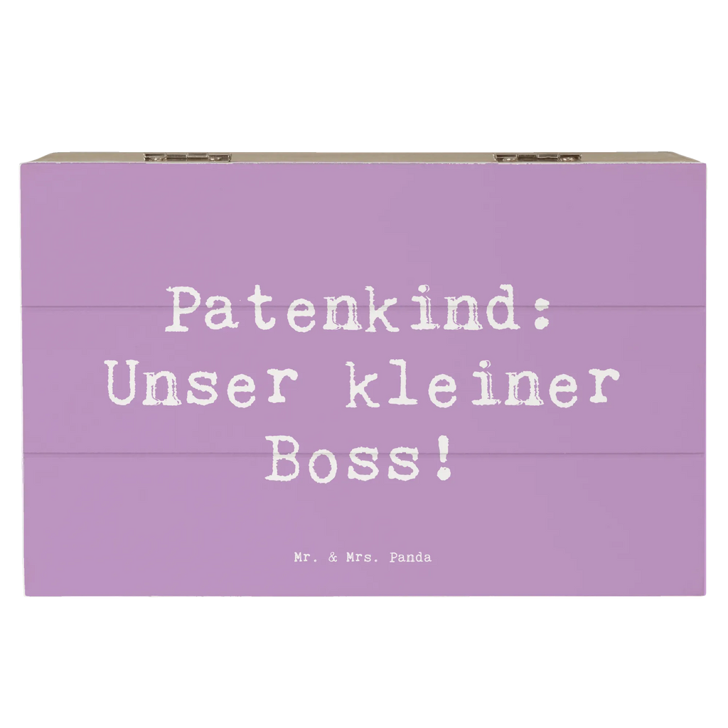 Holzkiste Spruch Patenkind Boss Aufbewahrungsbox, Kiste, Schatulle, Schatzkiste, Geschenkdose, Truhe, Holzkiste, Erinnerungskiste, XXL, Dekokiste, Geschenkbox, Erinnerungsbox, Familie, Vatertag, Muttertag, Bruder, Schwester, Mama, Papa, Oma, Opa