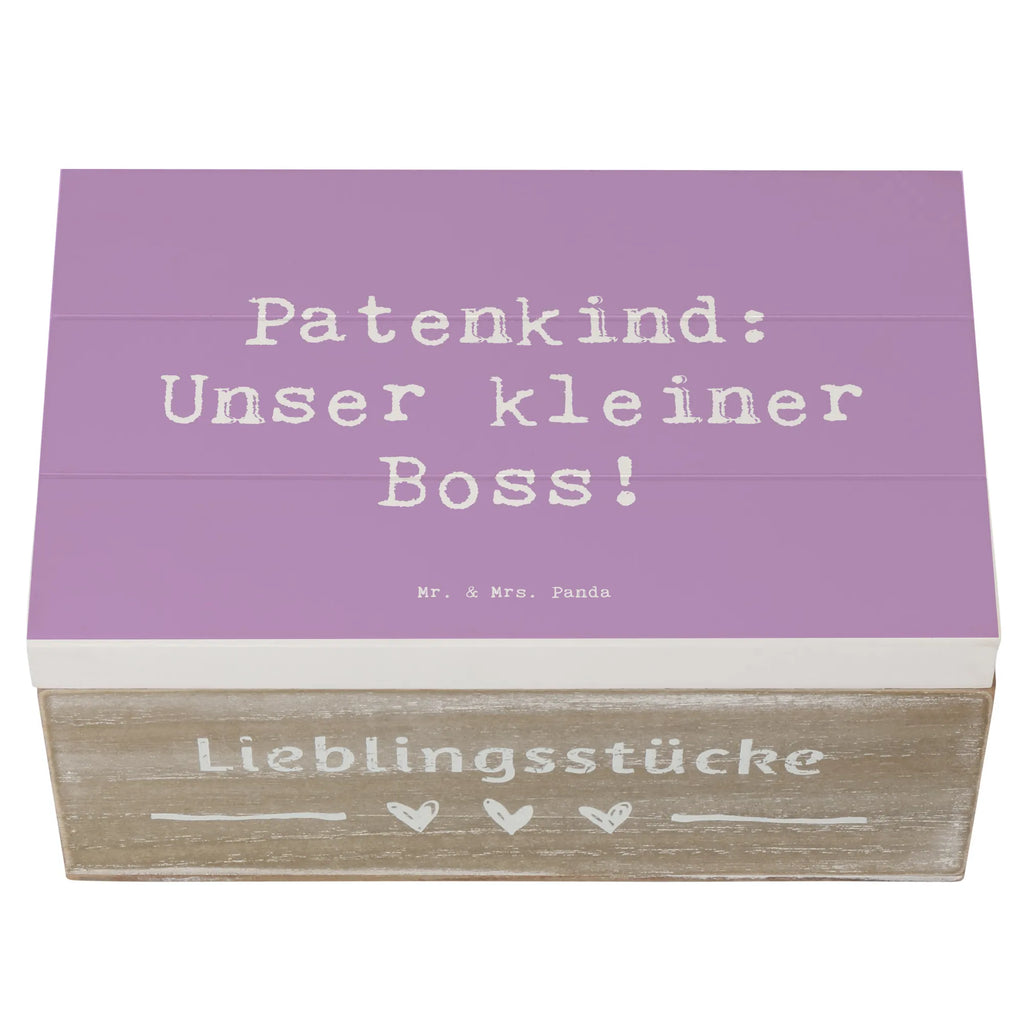 Holzkiste Spruch Patenkind Boss Aufbewahrungsbox, Kiste, Schatulle, Schatzkiste, Geschenkdose, Truhe, Holzkiste, Erinnerungskiste, XXL, Dekokiste, Geschenkbox, Erinnerungsbox, Familie, Vatertag, Muttertag, Bruder, Schwester, Mama, Papa, Oma, Opa