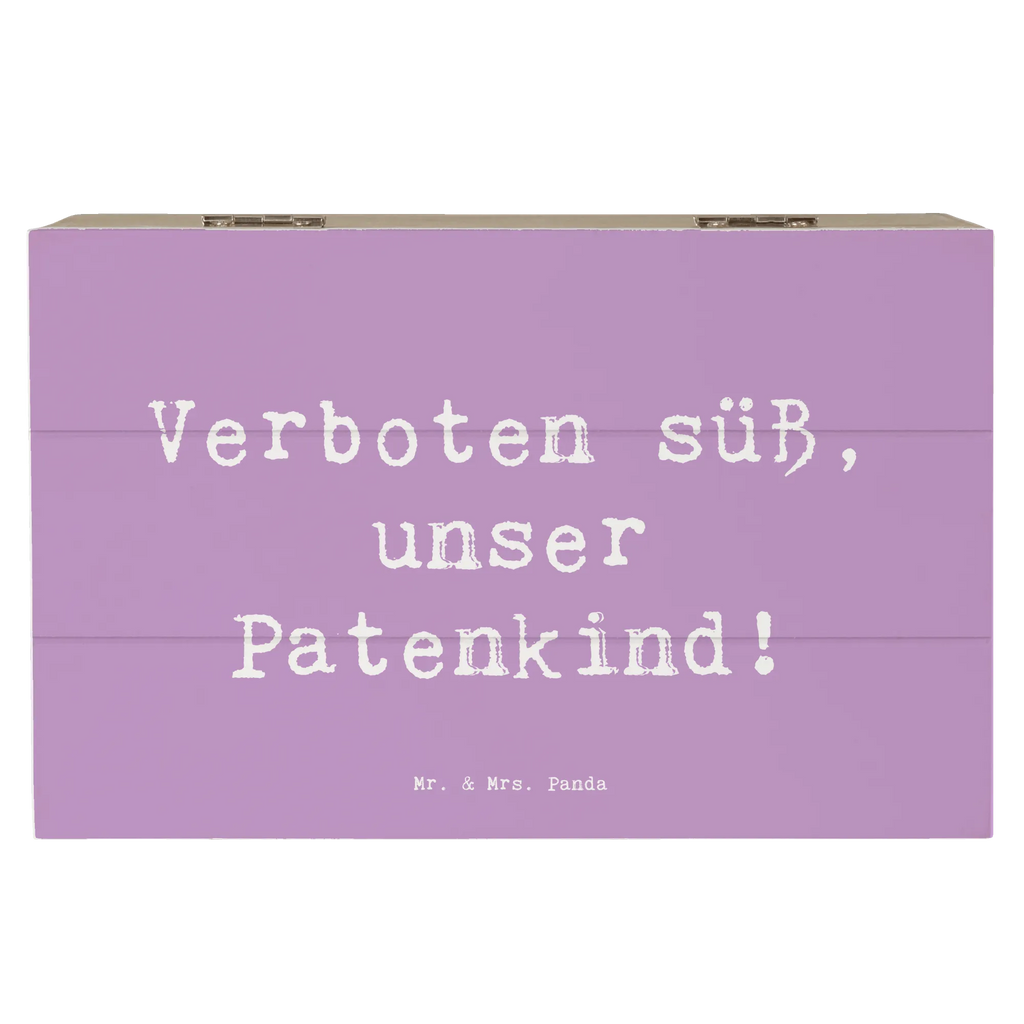 Holzkiste Spruch Verboten süß Patenkind Dekokiste, Aufbewahrungsbox, Geschenkdose, Schatulle, Geschenkbox, Holzkiste, Erinnerungsbox, Schatzkiste, Erinnerungskiste, XXL, Truhe, Kiste, Familie, Vatertag, Muttertag, Bruder, Schwester, Mama, Papa, Oma, Opa