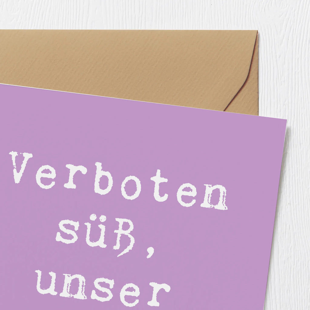 Deluxe Card Saying Verboten süß, unser Patenkind! Hochwertige Klappkarte, Geburtstagskarte, Klappkarte, Glückwunschkarte, Einladungskarte, Grußkarte, Hochwertige Grußkarte, Karte, Hochzeitskarte, Familie, Vatertag, Muttertag, Bruder, Schwester, Mama, Papa, Oma, Opa