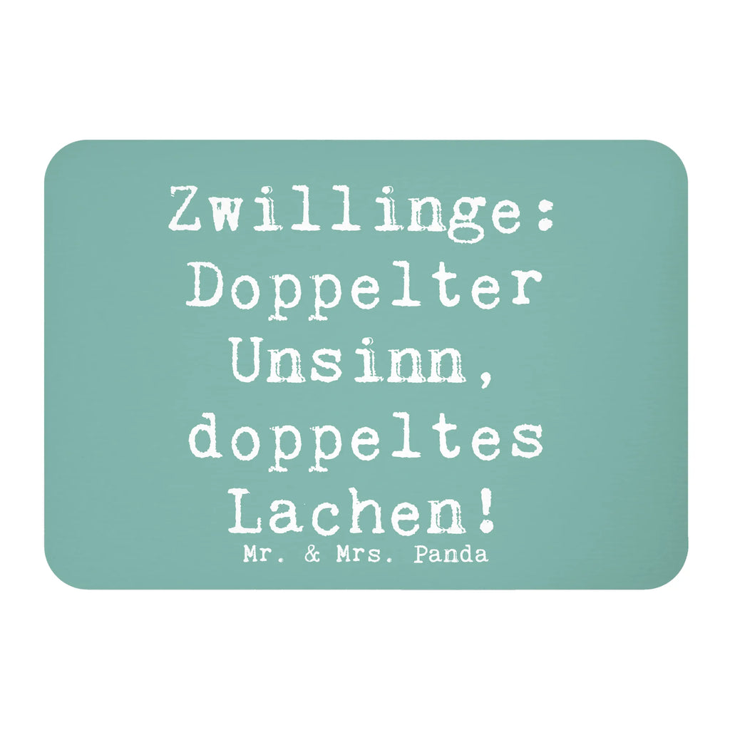 Magnet Saying Zwillinge: Doppelter Unsinn, doppeltes Lachen! Kühlschrankmagnet, Pinnwandmagnet, Souvenir Magnet, Motivmagnete, Dekomagnet, Whiteboard Magnet, Notiz Magnet, Kühlschrank Dekoration, Familie, Vatertag, Muttertag, Bruder, Schwester, Mama, Papa, Oma, Opa