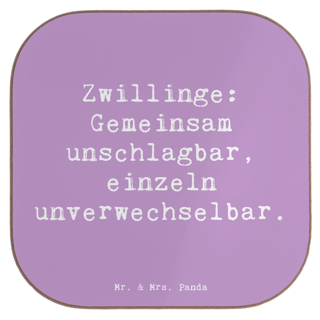Square coaster Saying Zwillinge: Gemeinsam unschlagbar, einzeln unverwechselbar. Untersetzer, Bierdeckel, Glasuntersetzer, Untersetzer Gläser, Getränkeuntersetzer, Untersetzer aus Holz, Untersetzer für Gläser, Korkuntersetzer, Untersetzer Holz, Holzuntersetzer, Tassen Untersetzer, Untersetzer Design, Familie, Vatertag, Muttertag, Bruder, Schwester, Mama, Papa, Oma, Opa